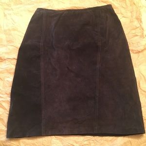 Vintage suede skirt